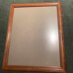Brown wooden picture frame